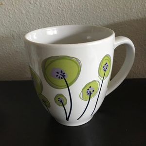 Floral White Ceramic Mug